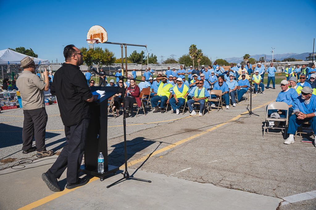 CIM incarcerated people gathered with survivors to learn about the long-term impacts of crime on families, survivors, and communities.