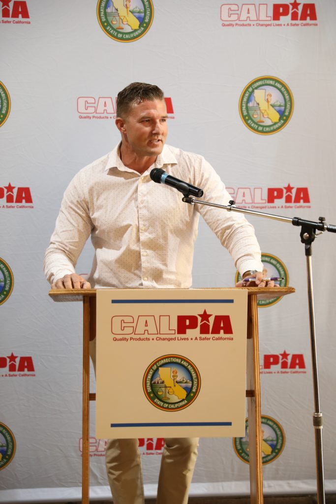 former CALPIA graduate Justin Ennis