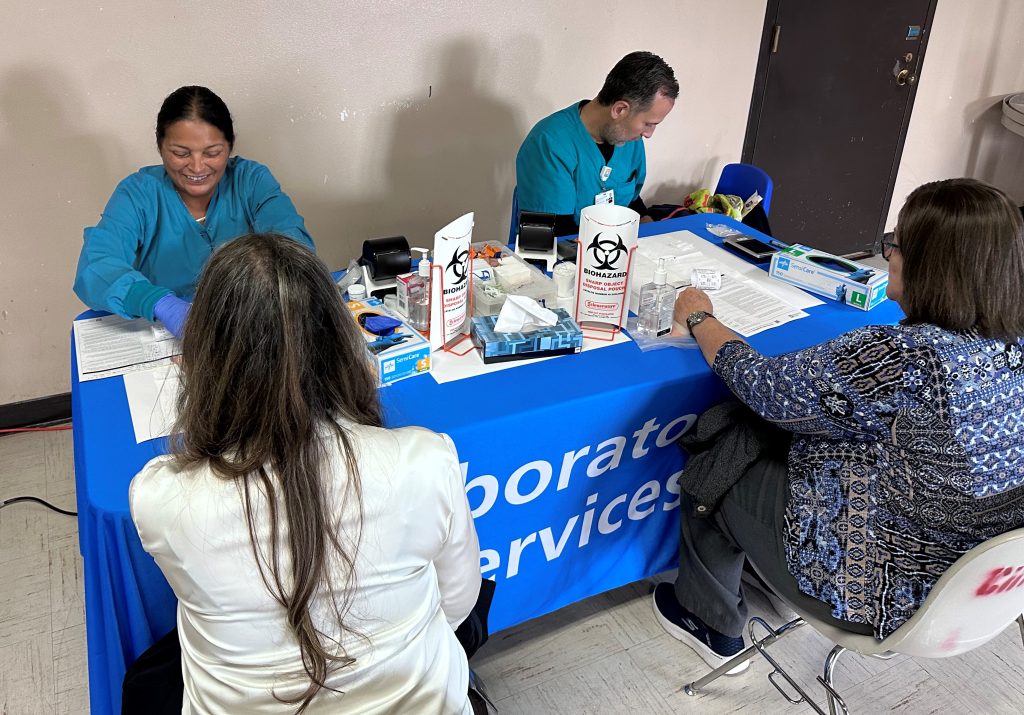 Health screenings for staff at the Correctional Training Facility (CTF), Dec. 3, 2025, Soledad, California.