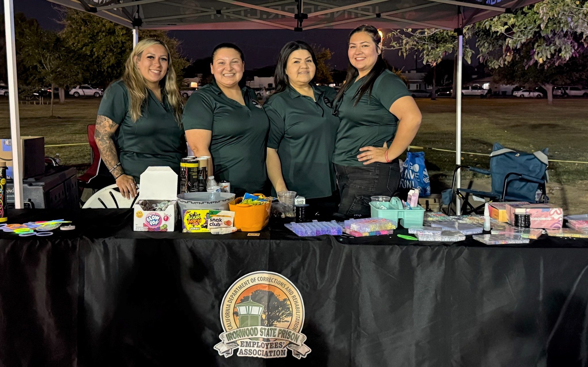 Ironwood State Prison Employee Association at National Night Out community event in Blythe, California.