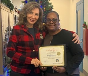 CSP-Los Angeles County CEO with winner of the bake-off. 
