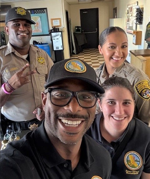 Peace Officer Recruitment Unit with staff at California Medical Facility in Vacaville.