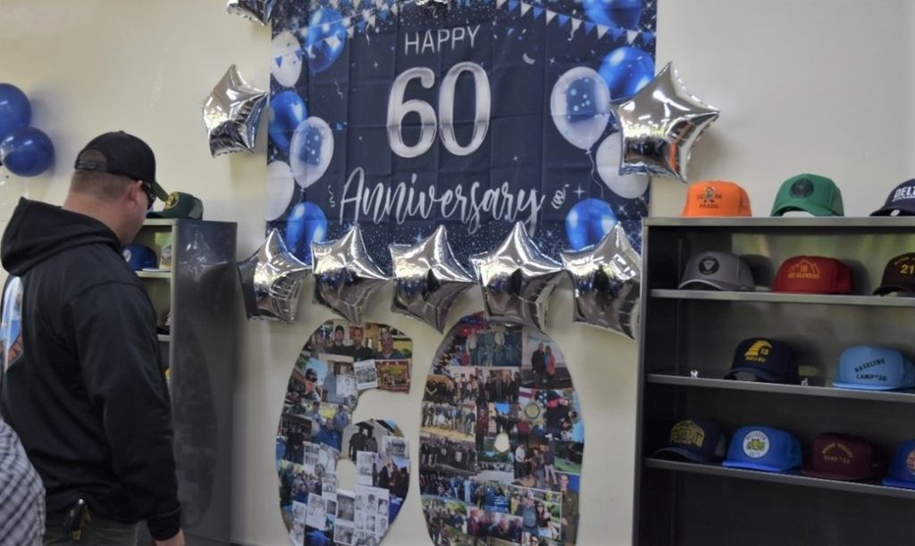 SCC 60 years anniversary decorations.