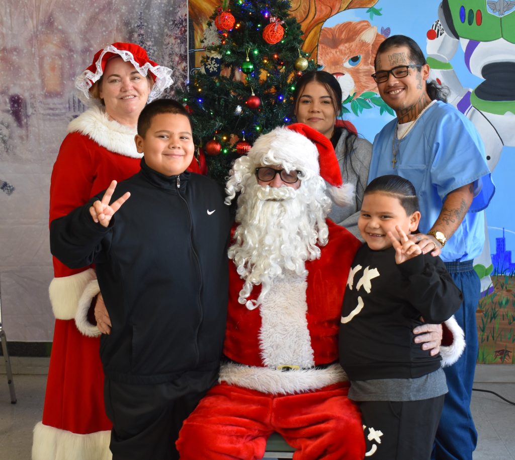 Santa is always a hit with the children visiting their incarcerated loved ones in CDCR facilities such as Salinas Valley State Prison.