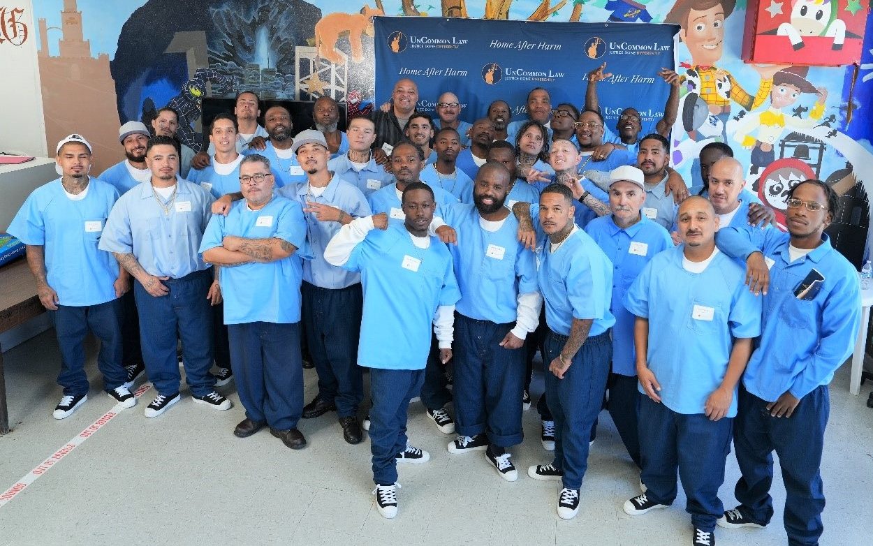 Uncommon Law program graduates at Salinas Valley State Prison (SVSP) in Soledad, California.