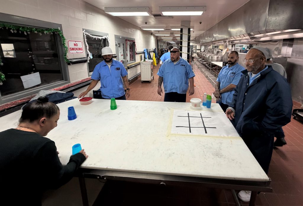 SVSP kitchen and cleaning crew Christmas event.