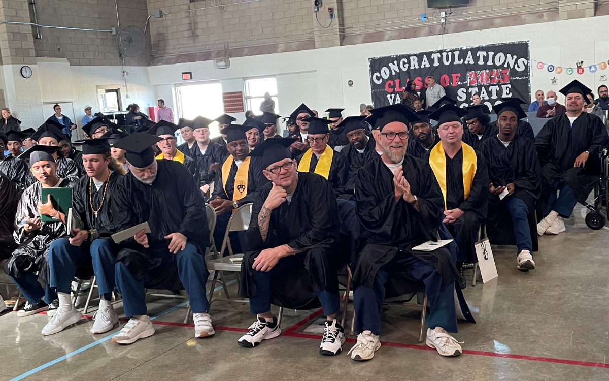 Valley State Prison Adult School marked a record number of graduates, 157, during a Nov. 19, 2025, ceremony at the Chowchilla, California, institution.