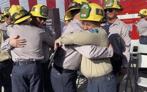 Ventura Training Center graduates celebrate as they earn their firefighter certification.