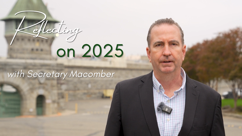 Secretary Jeff Macomber, reflecting on 2025