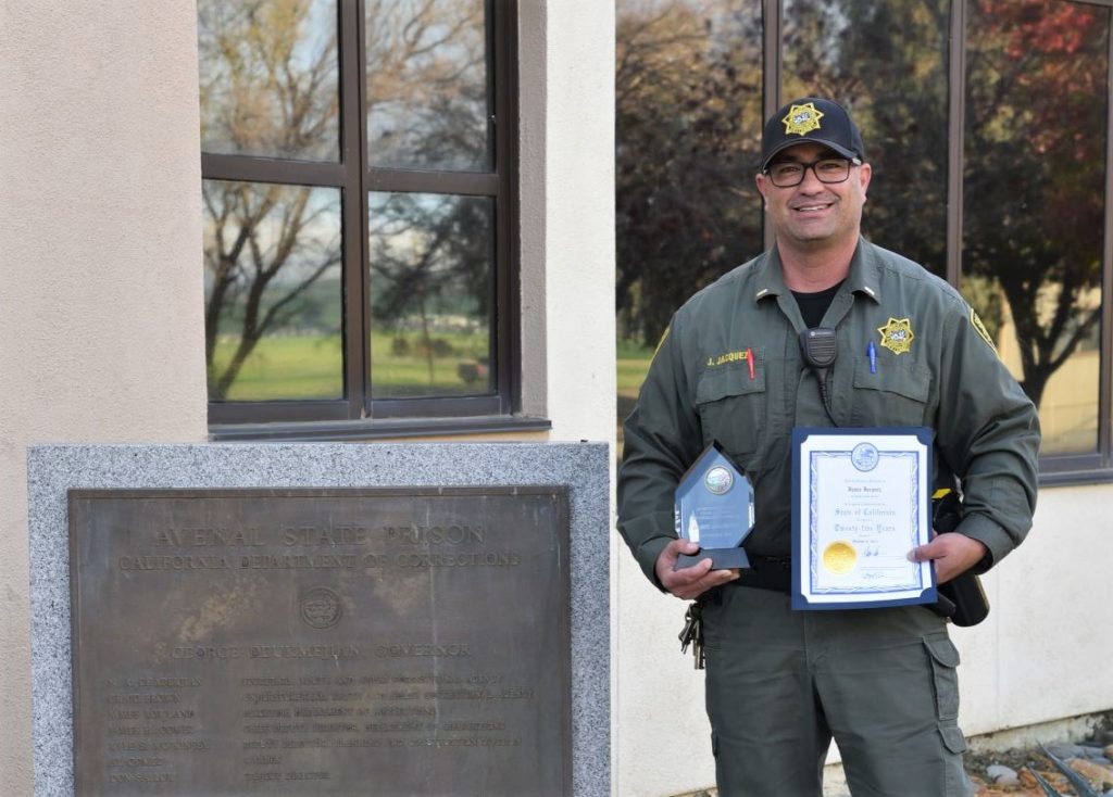ASP Lt. Jaime Jacquez reached 26 years of service.