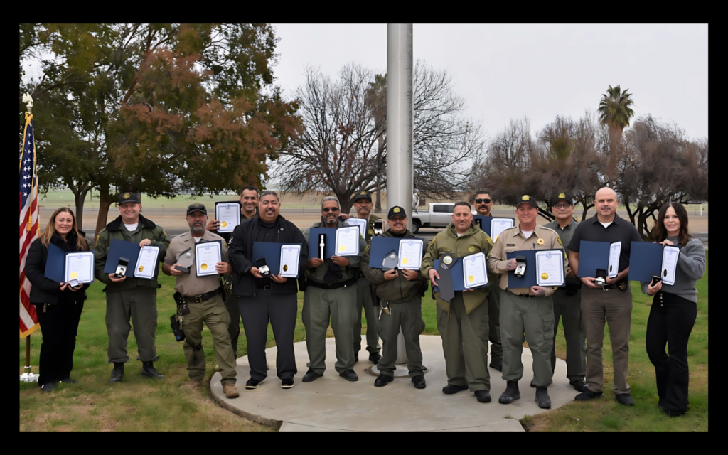 Avenal State Prison (ASP) group photo of staff with 25-plus years of service to the department.