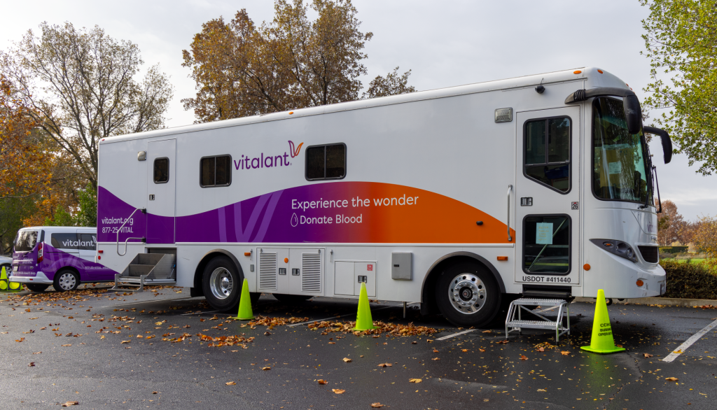 bus used for blood drive events