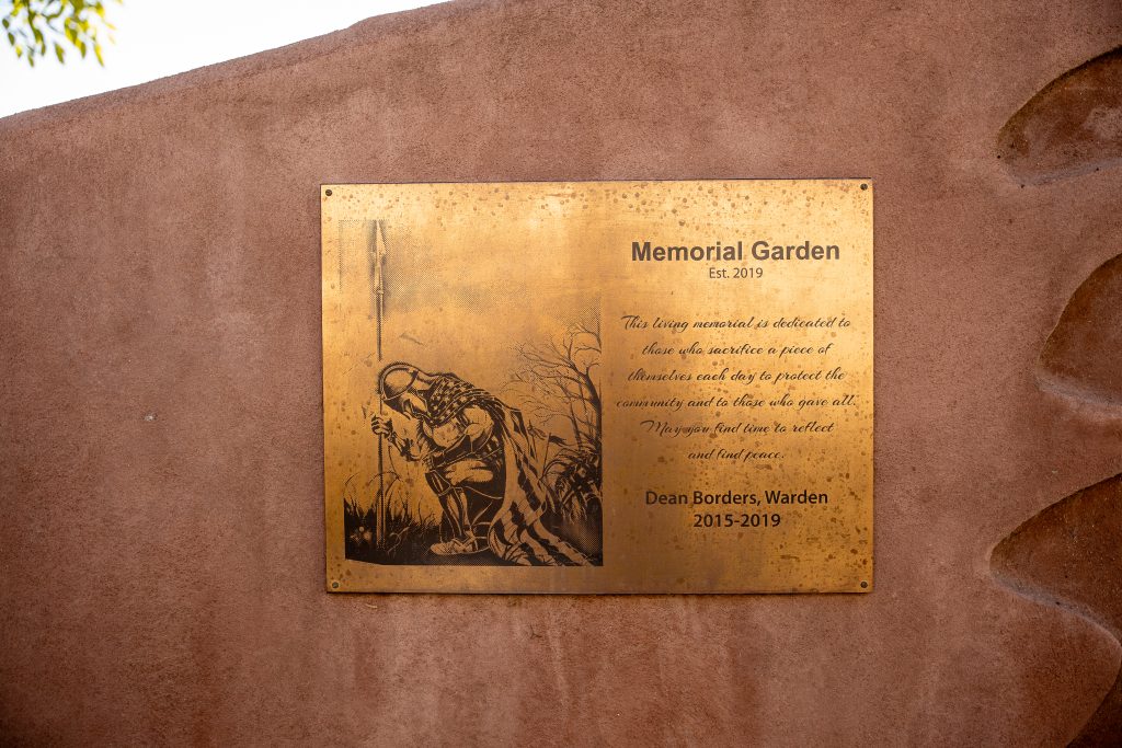 Memorial garden at CIM
