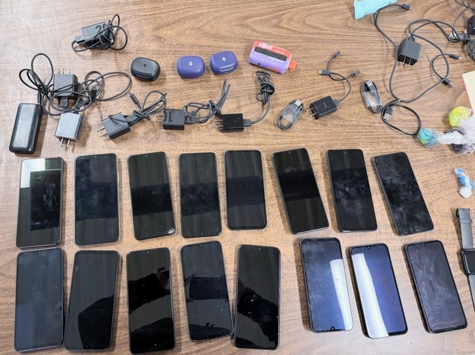 Contraband found by CDCR K-9 team at Gabilan Conservation Camp included phones and drugs.