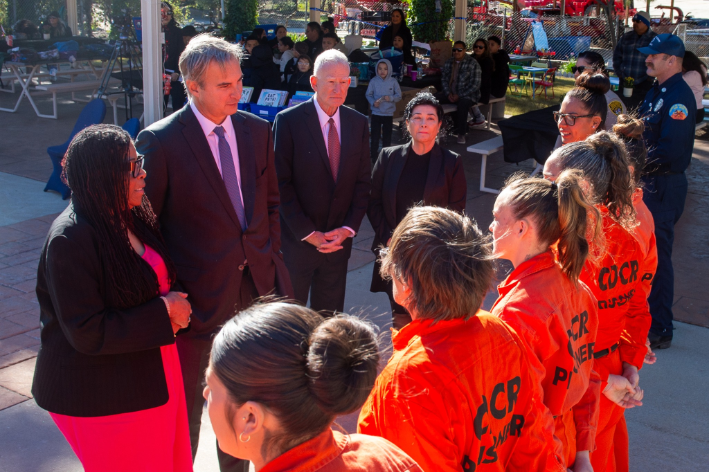Gordon Philanthropies and other organizations with incarcerated female participants at Malibu Conservation Camp. 