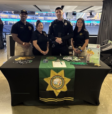 PORU posed at their booth