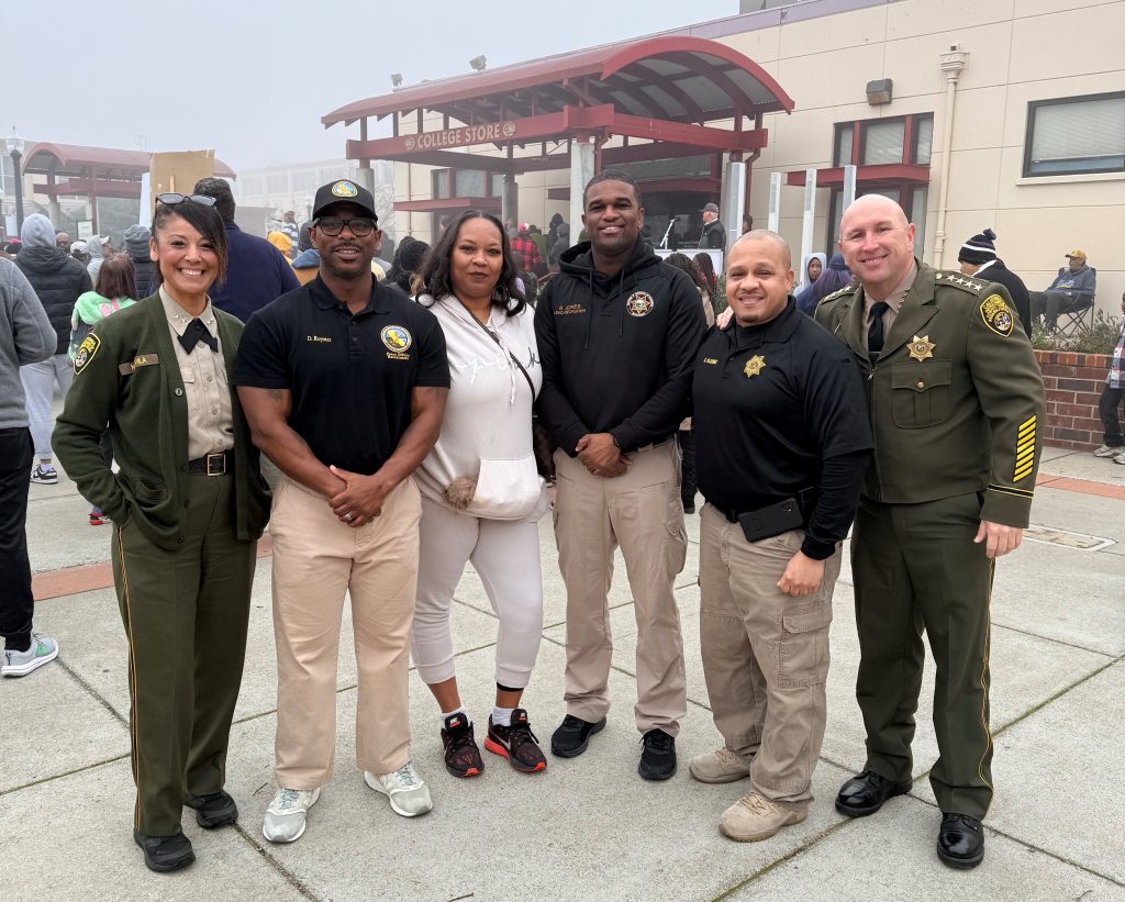 CDCR and CCHCS staff at Sacramento City College for an MLK memorial walk.