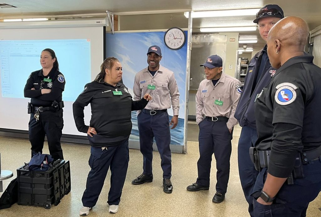 Ventra Training Center staff and participants, along with CAL FIRE, spoke at Camp Cuesta in San Luis Obispo.