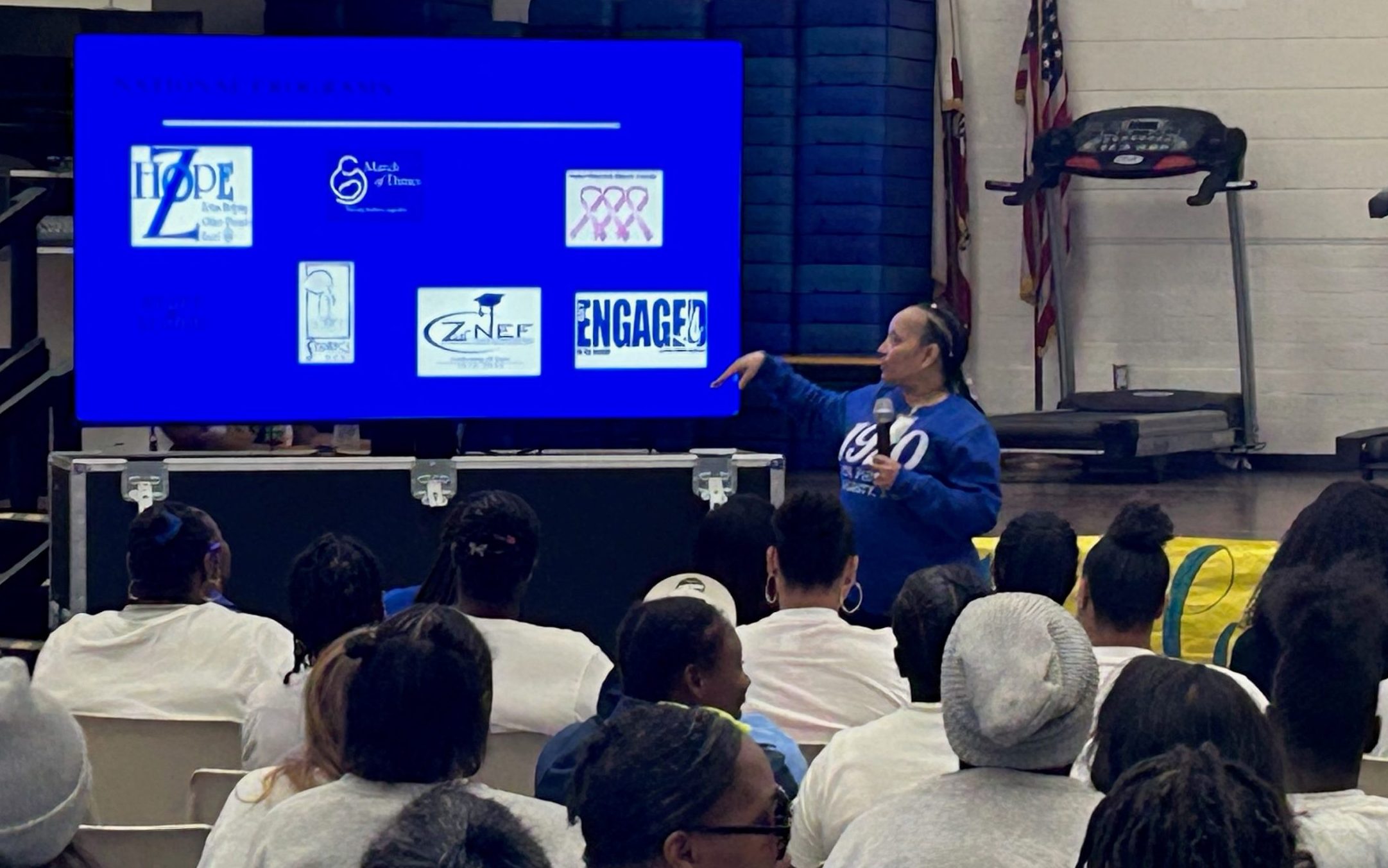 A sorority visited CIW for a special Black History Month event.