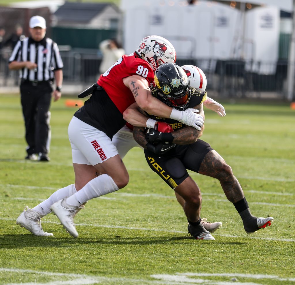 Guns and Hoses 2026 action show of players.