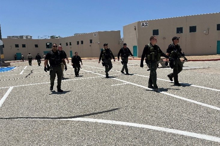 LAC Institutional Gang Investigations unit staff walking together