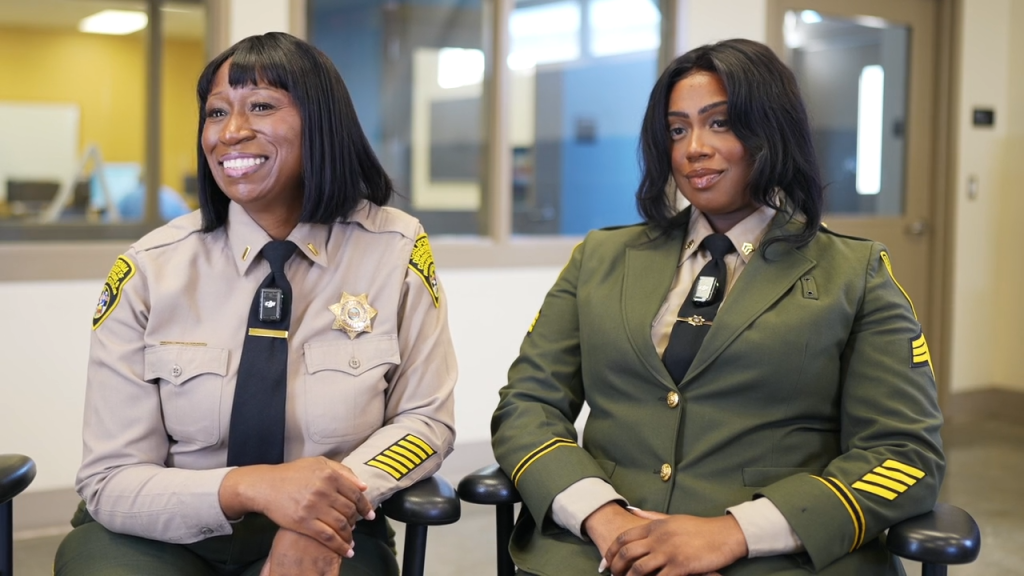 Monique Williams, mother, and her daughter discuss working in CDCR.