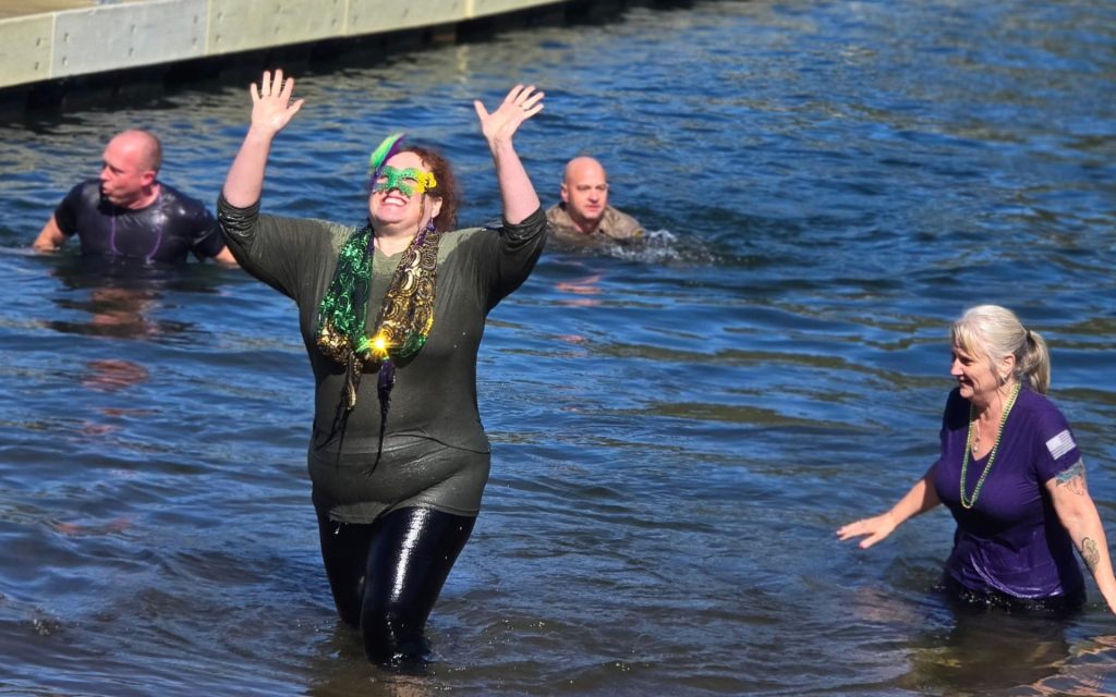 SCC staff take part in the Polar Plunge at Lake Don Pedro in February 2026.
