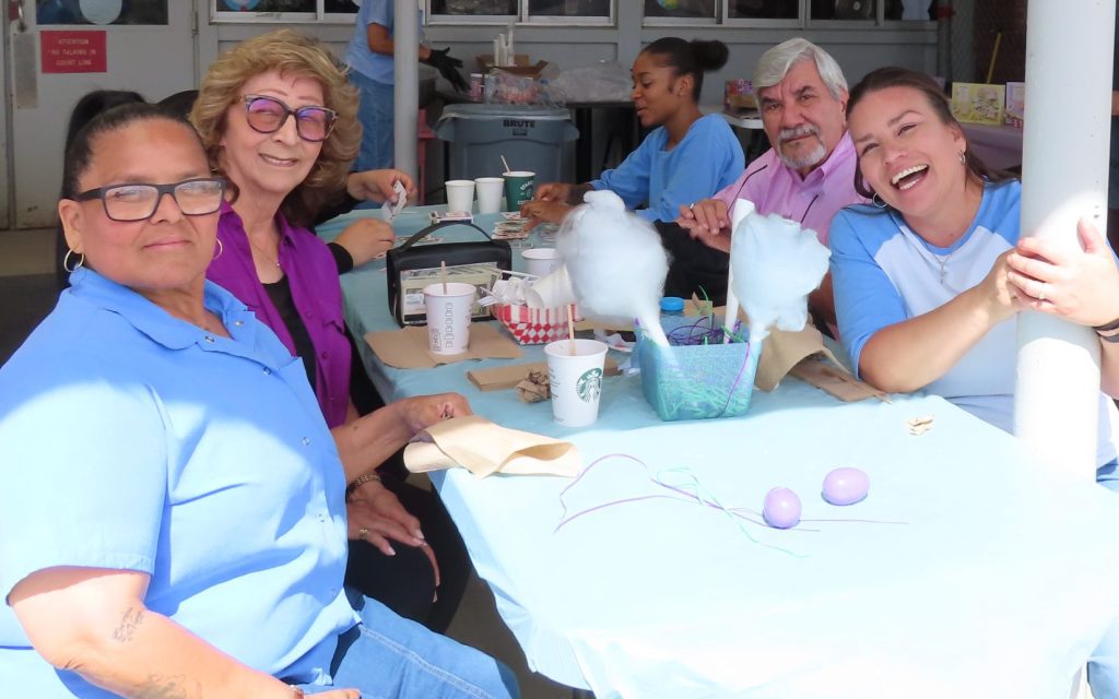 Incarcerated women and their families enjoy Easter visiting festivities at CIW.