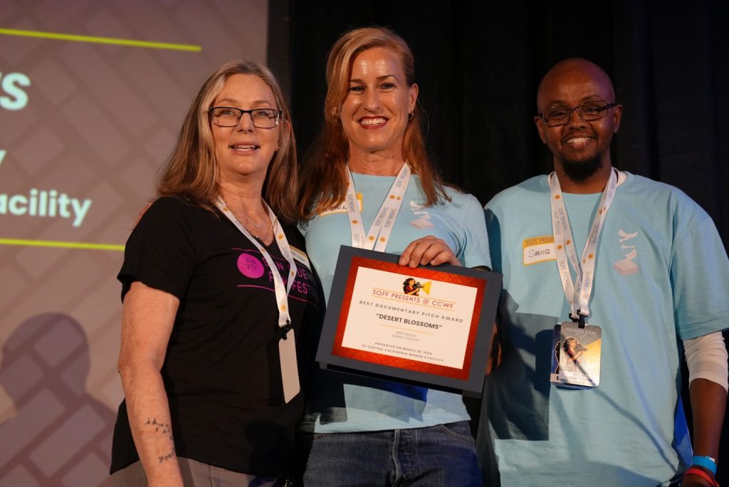 Narrative Pitch Competition Winner, Untitled (Amber), by Krysten Webber and Documentary Pitch Competition Winner, Desert Blossoms, by Diana Lovejoy.