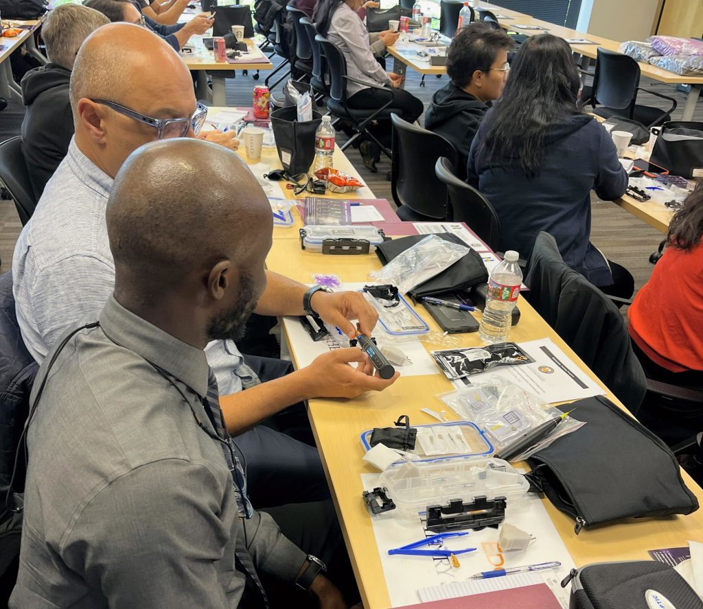 CCHCS dental staff during training.
