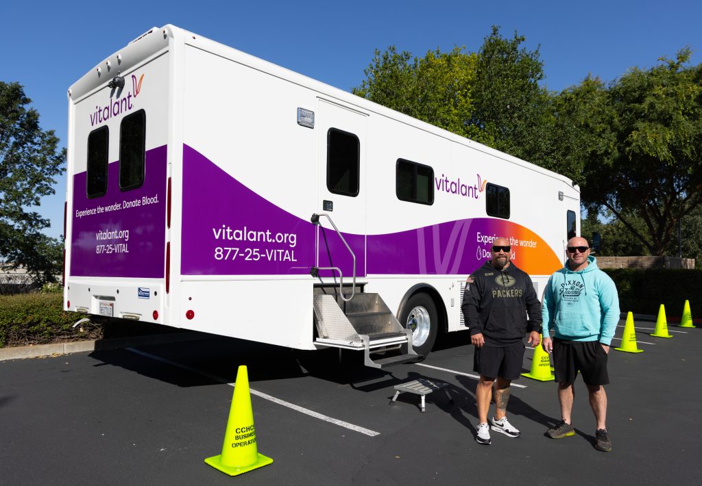Bloodmobile at CDCR and CCHCS HQ in Elk Grove. 