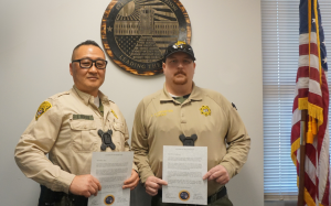 KVSP officers were honored for their heroic actions during an incident at an outside hospital.