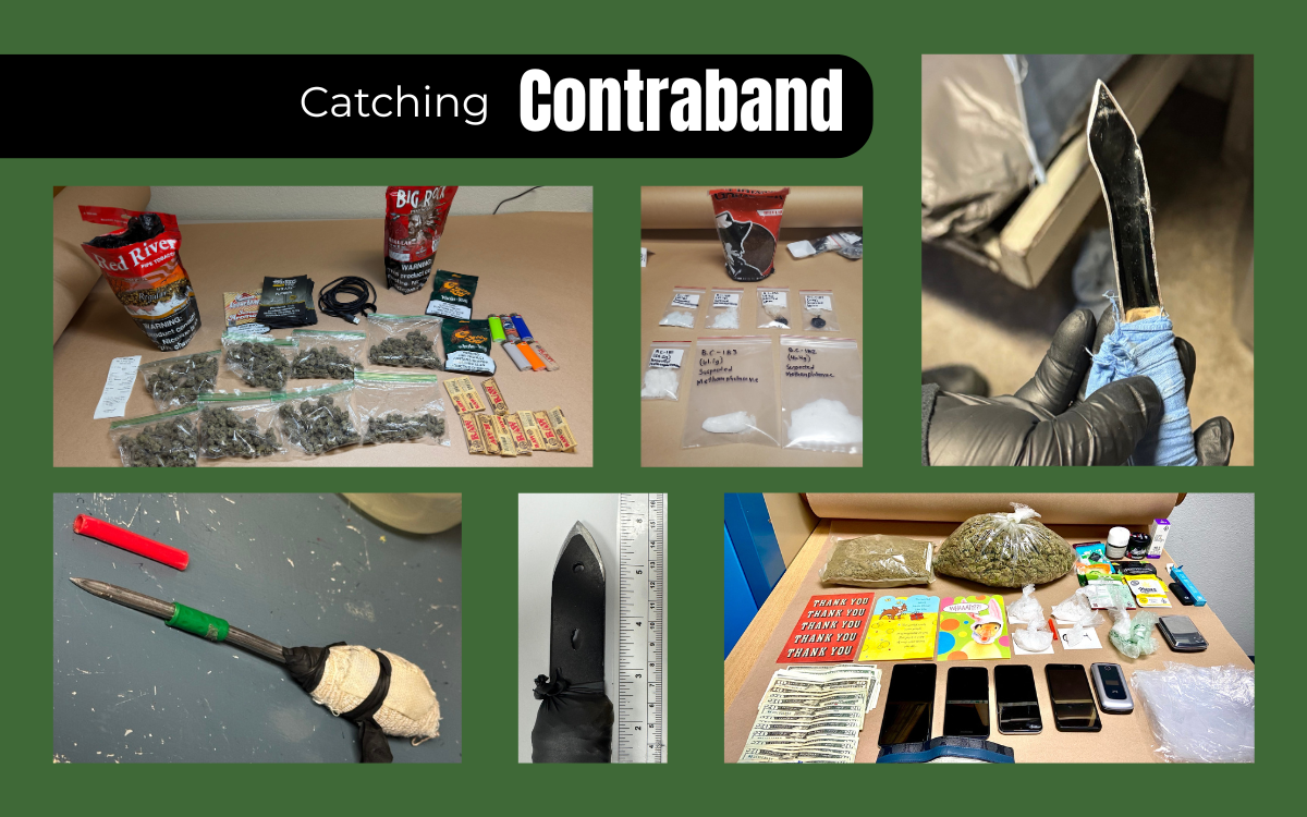 Mule Creek State Prison ISU with contraband finds.