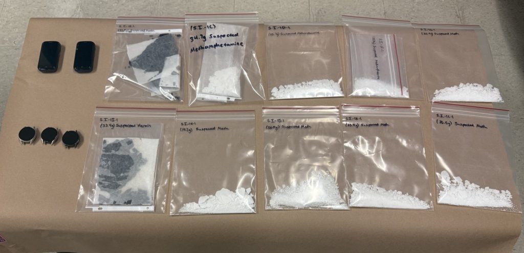 Narcotics found at Mule Creek State Prison by the Investigative Services Unit team.