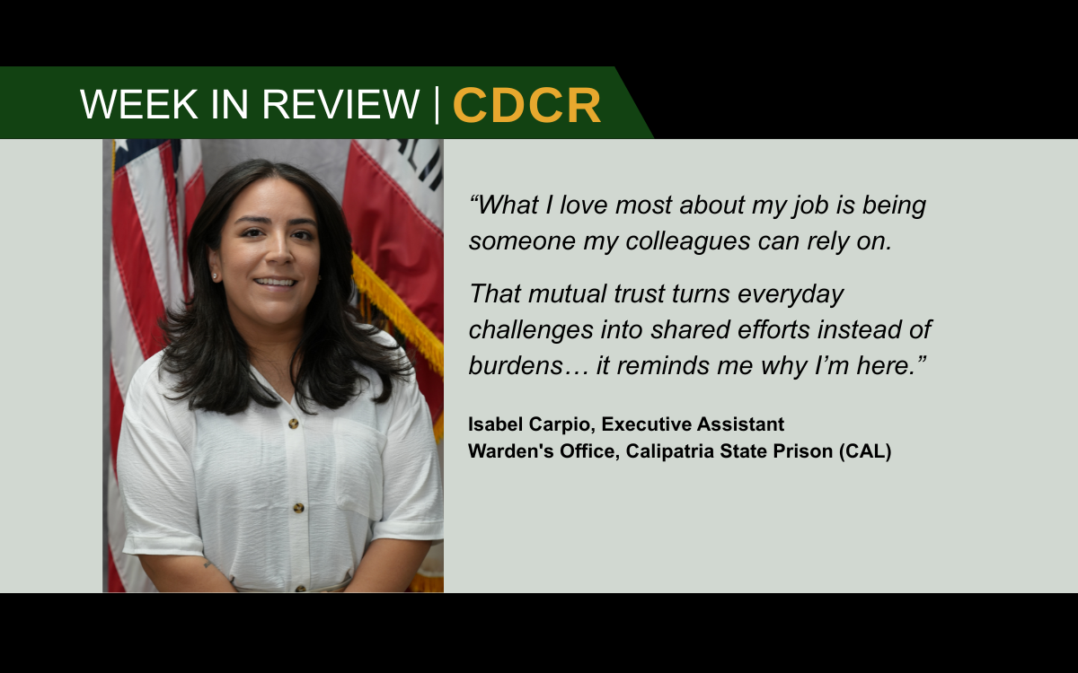 WIR feature image with CAL staff member Isabel Carpio headshot