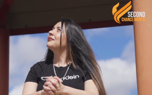 A woman, Maria Franco, graduated a mentor certification program at CCWF. Video is part of Second Chance Month.