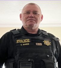 Shane Baker, retired correctional lieutenant, wearing his gear.