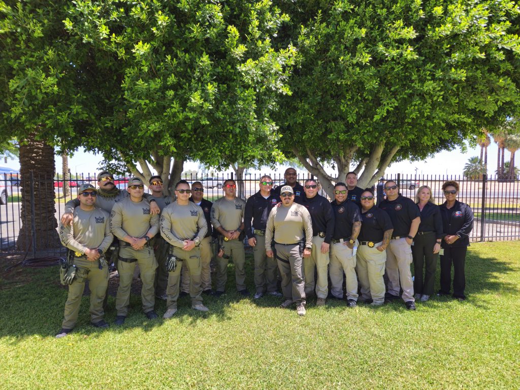 Crisis Response Team and staff Calipatria and Centinela state prisons at the training.