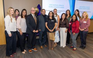 Honorees and staff at the nursing awards for CCHCS.