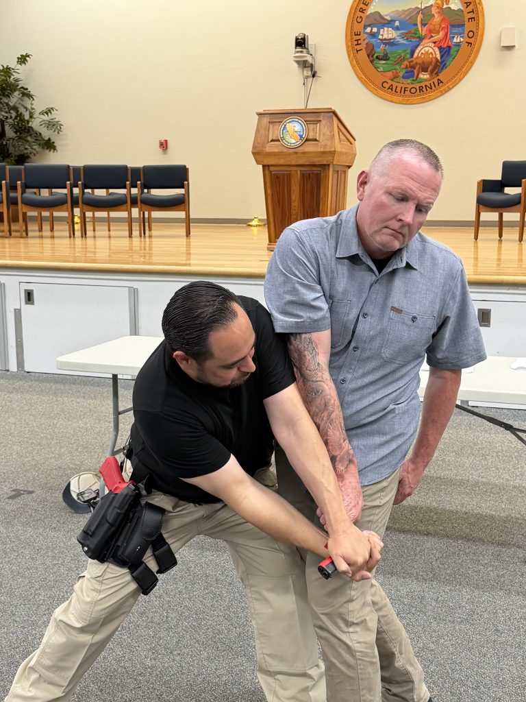 Safety tactics training with the Office of Internal Affairs special agents and parole agents.