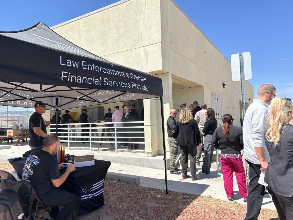A local business provided tacos for CSP-Los Angeles County staff for second and third watch.