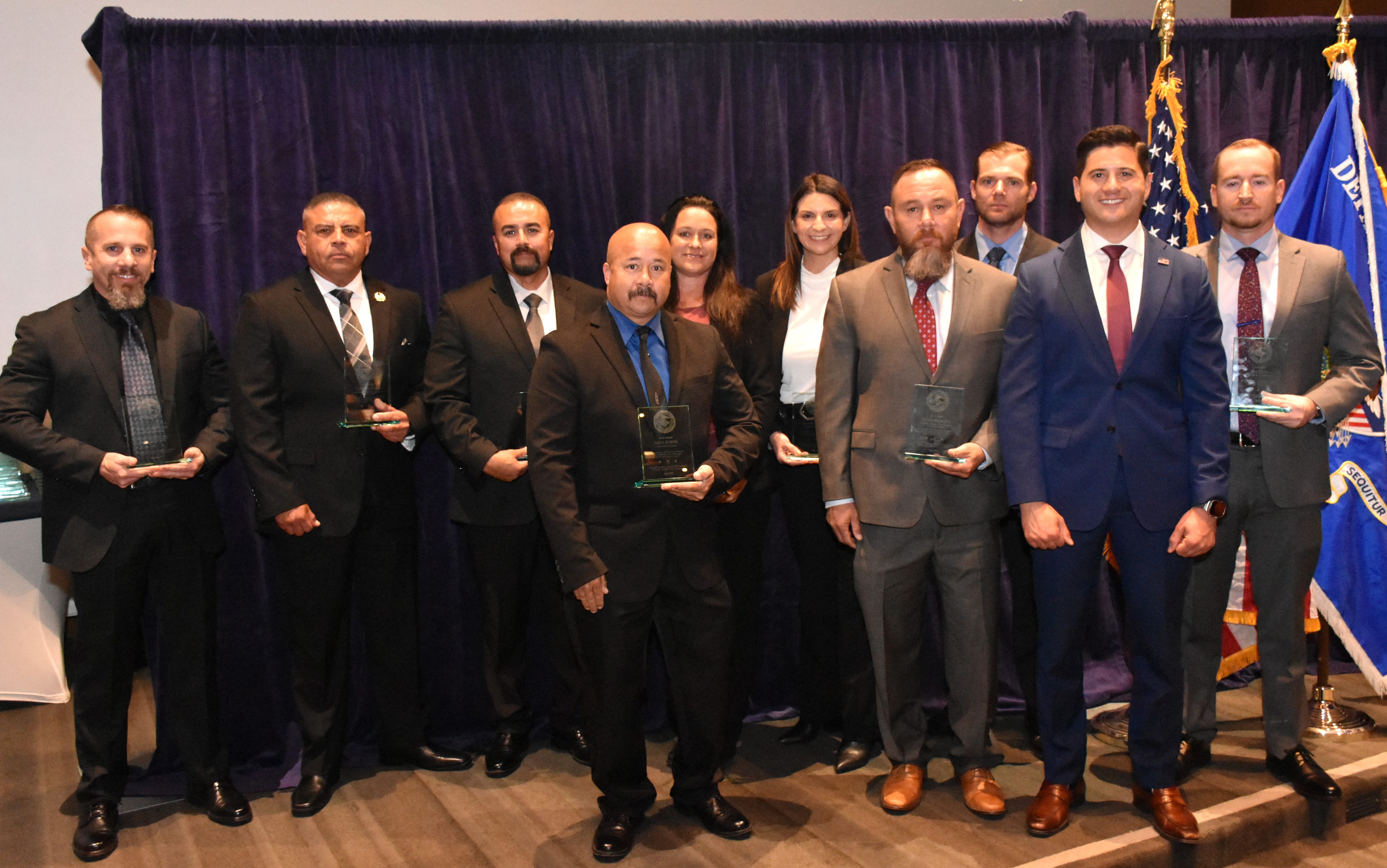 A group of professionals, including two CDCR agents, were recognized at the annual law enforcement awards ceremony.