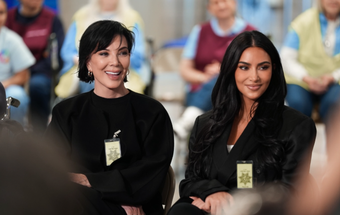 Kim and Kris Kardashian at CIW