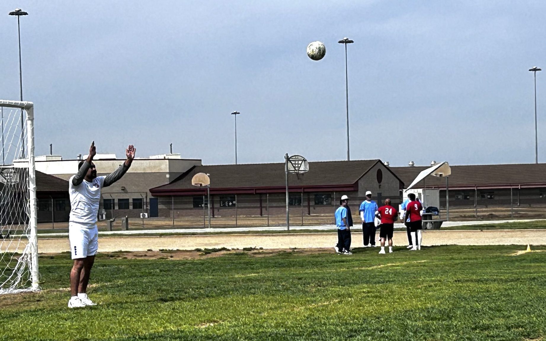 Second soccer tournament at Valley State Prison in Chowchilla, California, with the Fresno Fuego team.