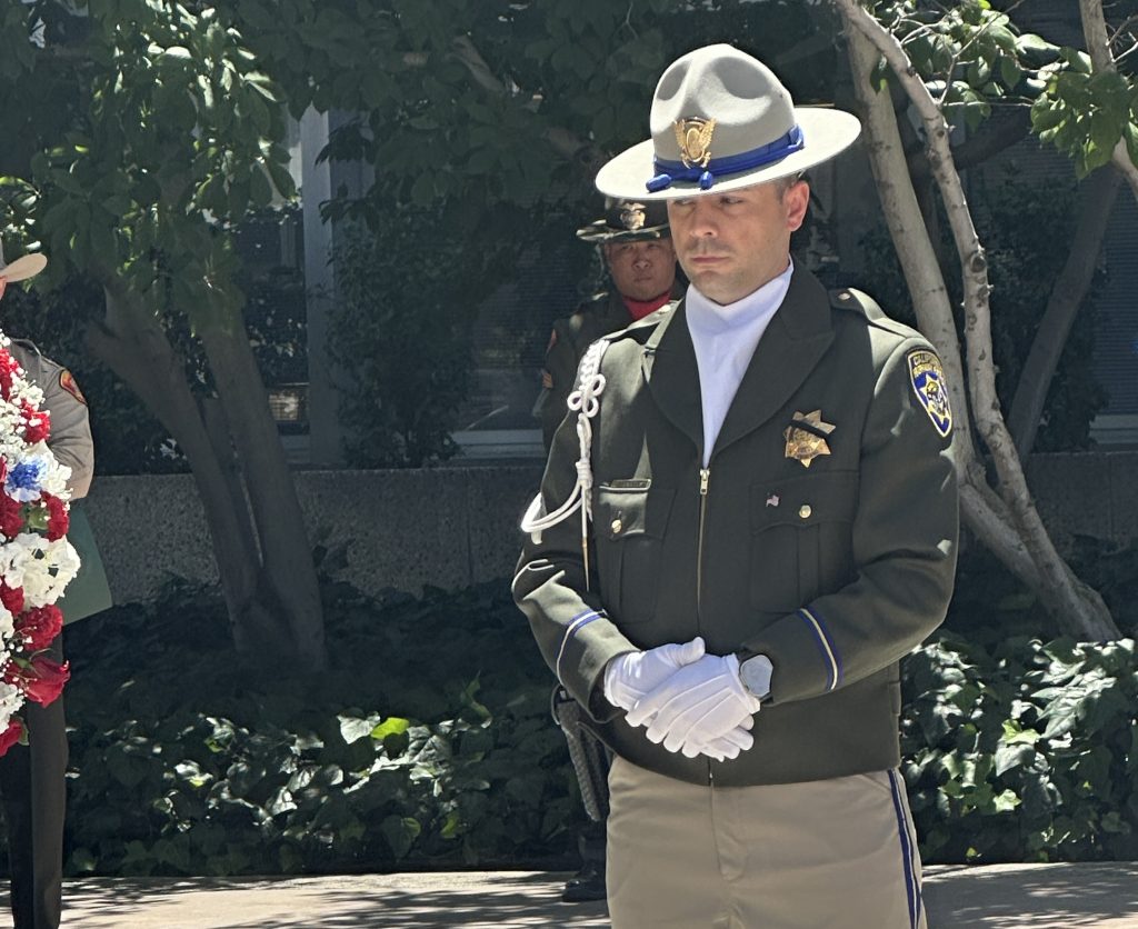 Peace Officers Memorial in Bakersfield.