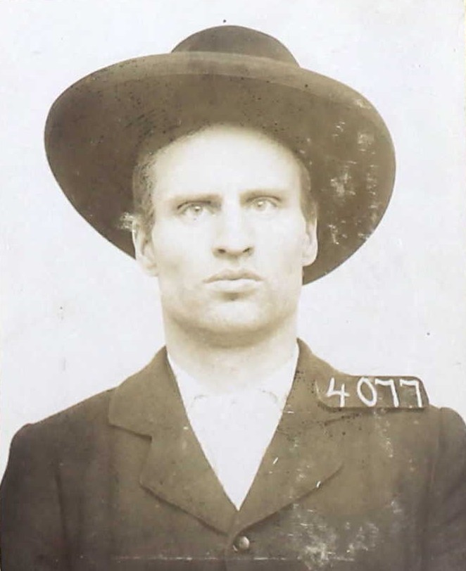 WH "Kid" Thompson at Folsom State Prison, 4077, 1897.