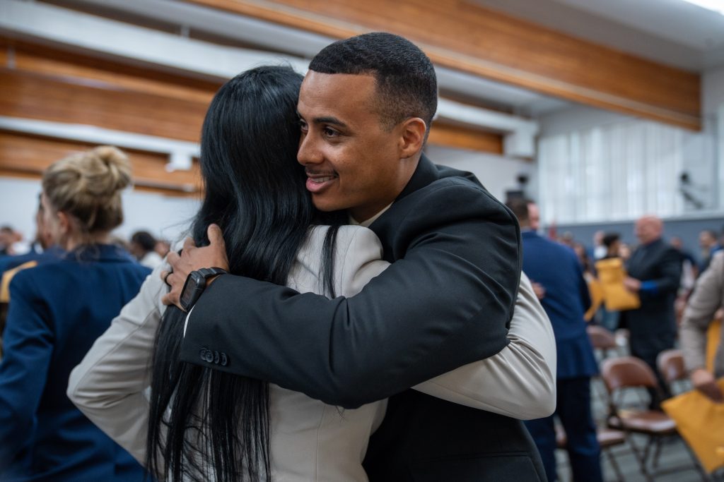 New parole agents celebrate their graduation.