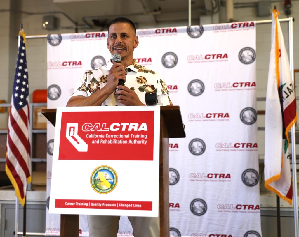 Former CALCTRA graduate Tommy DeLuna returned to offer inspiring words to the graduates.