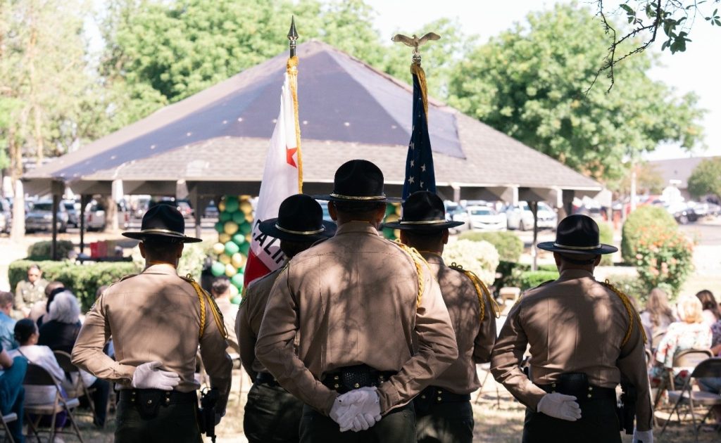 Honor Guard during the fourth promotional ceremony at Central California Women's Facility in Chowchilla on May 15, 2026.