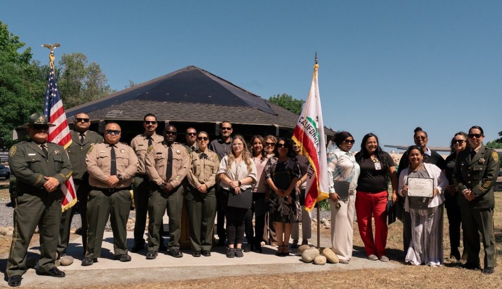 Group photo of promotional ceremony at CCWF in Chowchilla in mid-May 2026.